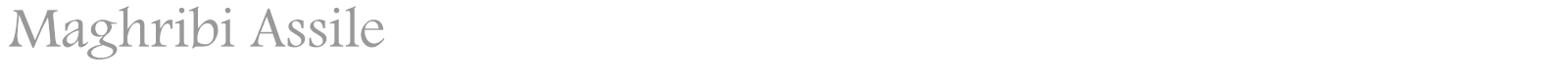 Maghribi Assile font preview